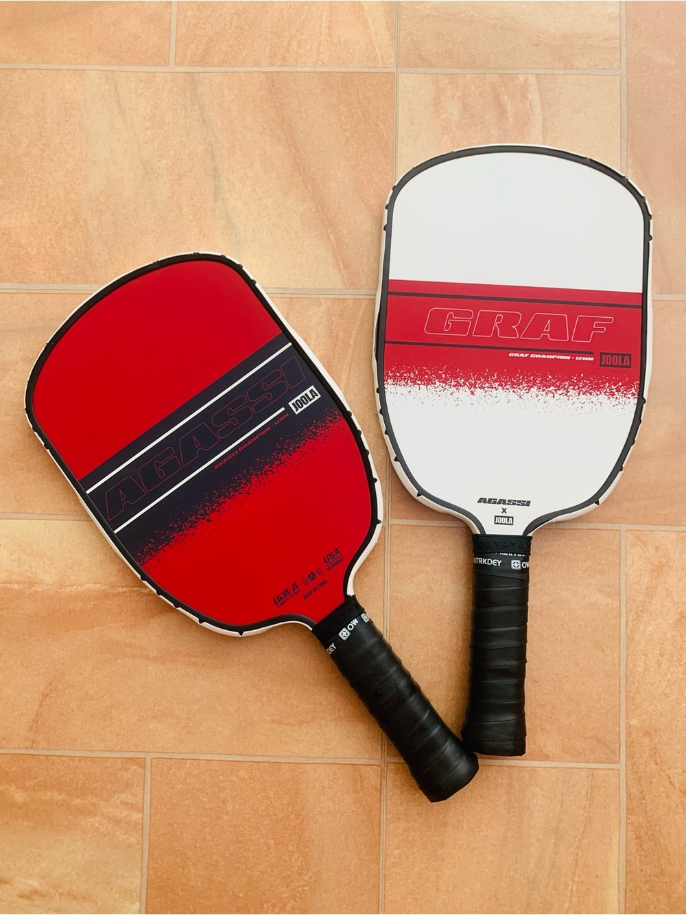 Joola Graf Red & White UPA Certified Pickleball Paddle Set of 2